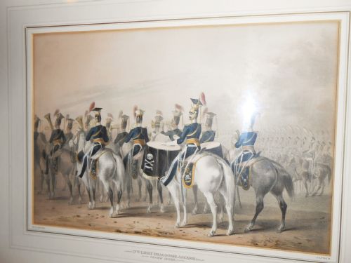 19th Century Aquatint, 17th Light Dragoons, British Army