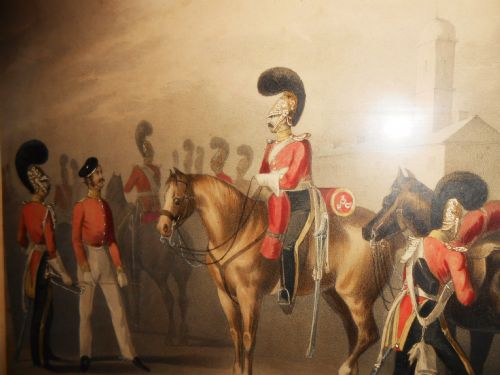 19th Century Aquatint, 3rd Dragoon Guards, British Army