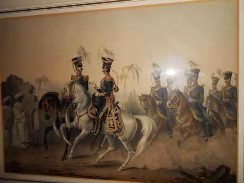 19th Century Aquatint, 14th Light Dragoons, British Army