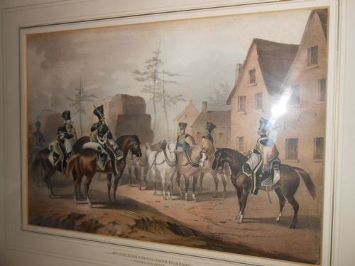 19th Century Aquatint, 8th Royal Irish Hussars, British Army