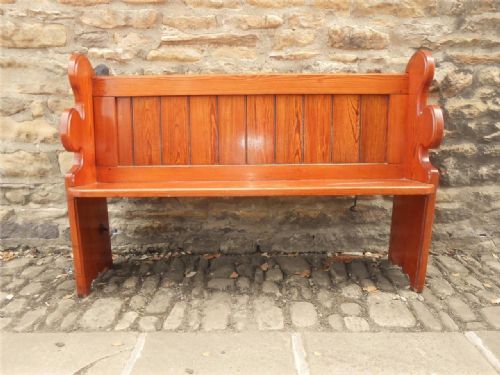Victorian Pitch Pine Pew 4 Ft 6", Possible Pair
