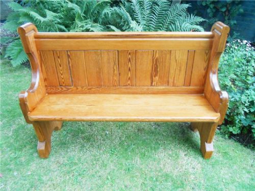 Victorian Pitch Pine Pew 4 Ft 6"