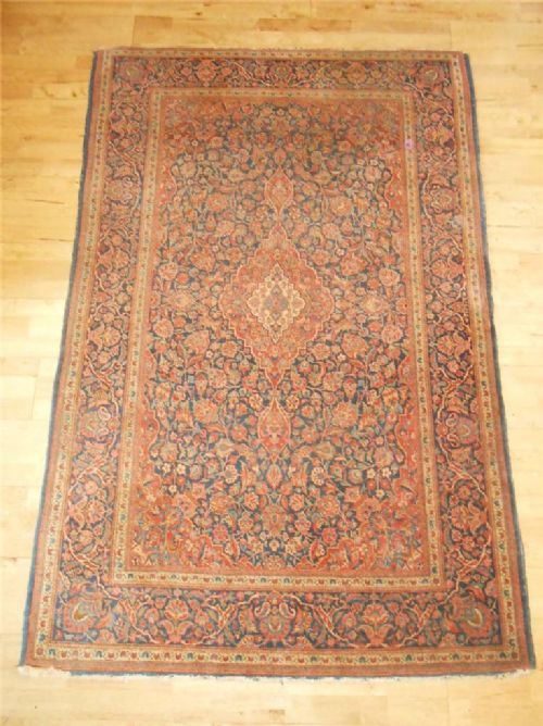 Antique Kashan Rug, Central Persia, 210cm X 135cm