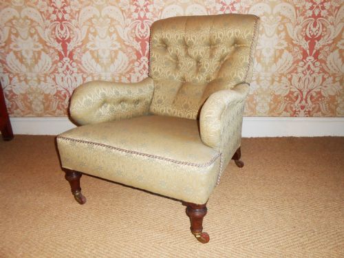 Victorian Button Back Armchair