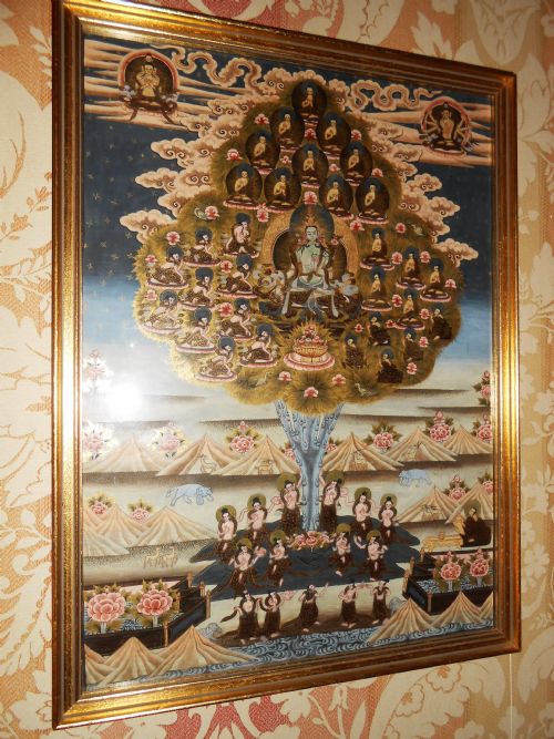Tibetan Thangka Watercolour, 19th Century