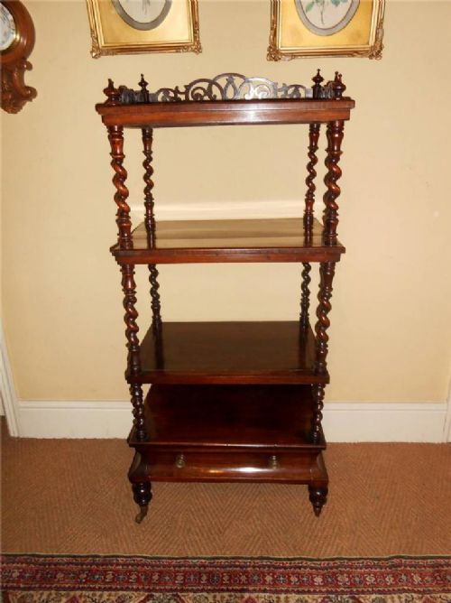 Early Victorian Rosewood Whatnot