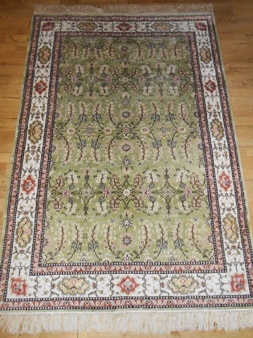 Fine Kashmir Silk North West India Rug Carpet