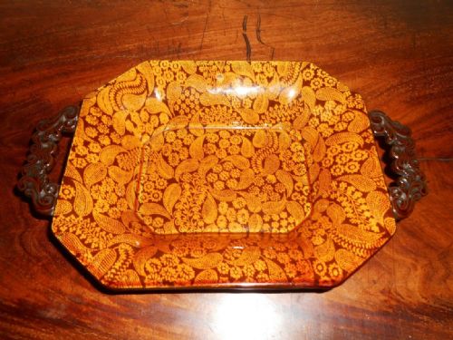 Scott Brothers Paisley Pattern Dish Southwick 19th Century