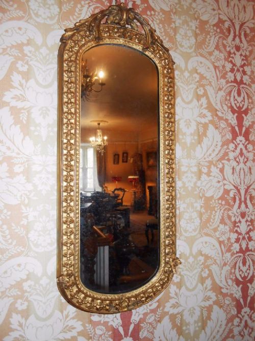Georgian Gilt Framed Pier Glass / Wall Mirror C.1780
