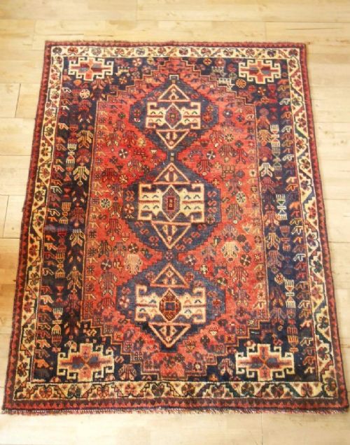Antique Hand Woven Persian Shiraz Rug