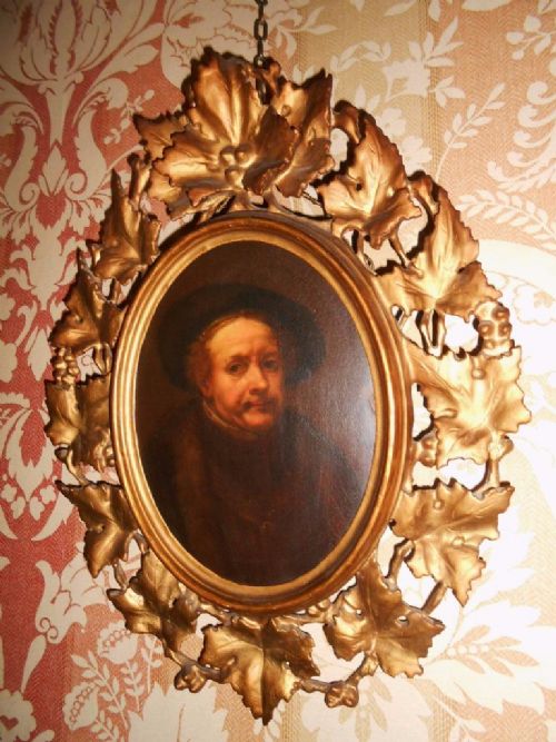 19th Century Portrait of Rembrandt in Florentine Giltwood Frame