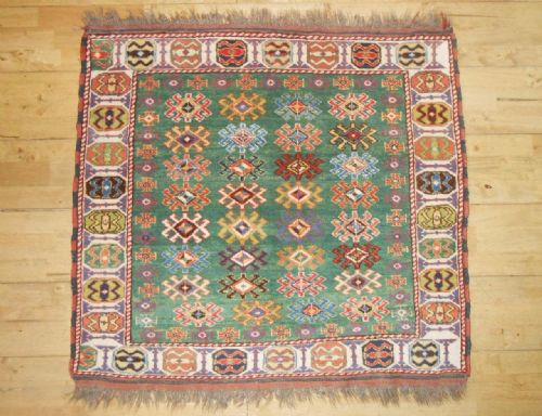 Stunning Antique Afghan / Caucasian Rug of Rare Design