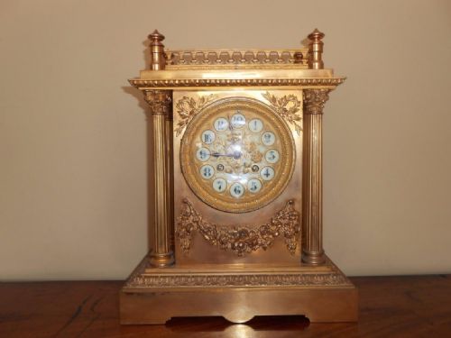 Quality Victorian Gilt Metal Mantle Clock Vincenti & Co.