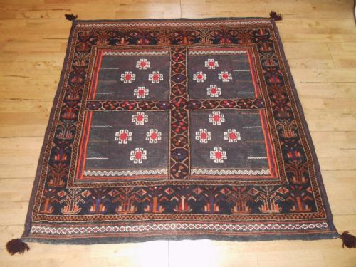 Antique Afghan Balouch Sofreh Rug / Carpet
