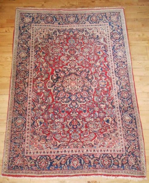 Antique Central Persian Kashan Rug Carpet, Isfahan Province