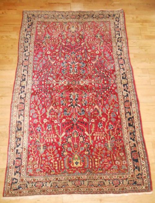 Beautiful Antique Persian Jozan Rug Carpet