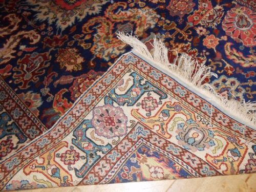Unusual Antique Persian Carpet Rug of Herati Design
