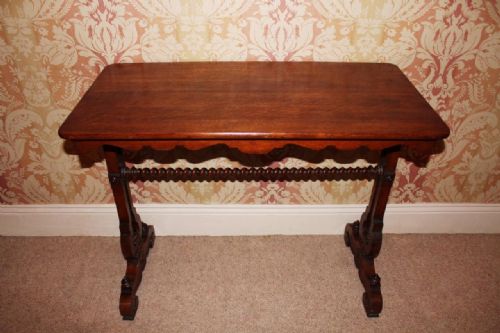 Victorian Gothic Oak Side Table