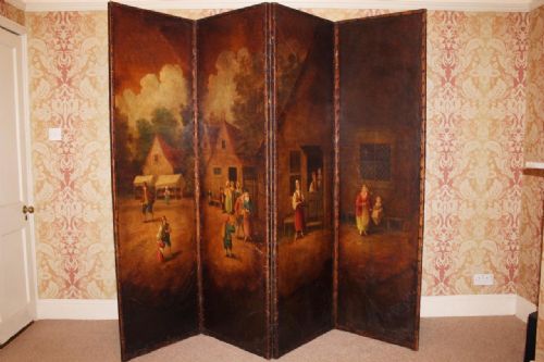 fig 1. Large Country House Leather Screen