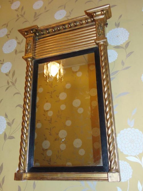 Good Regency Gilded Pier Glass Mirror