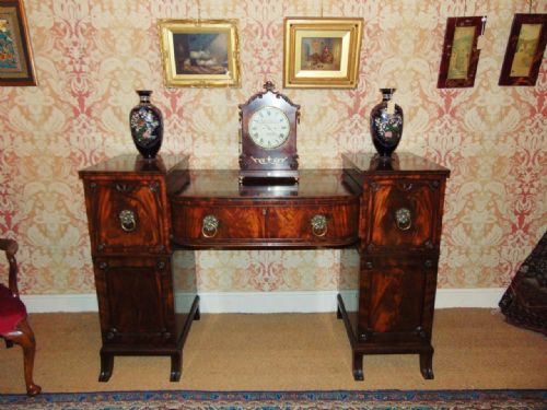 Regency Mahogany Twin Pedestal Sideboard C.1815