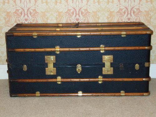 Large Ocean Liner Travelling Trunk / Wardrobe Taschner Jilka