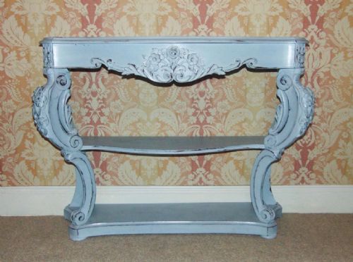 19th Century French Painted Hall Console Side Table