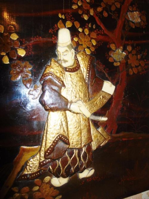 Japanese Meiji Period Shibayama Wall Plaque C.1890