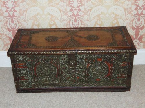 Antique Studded Zanzibar Chest/coffer C.1850