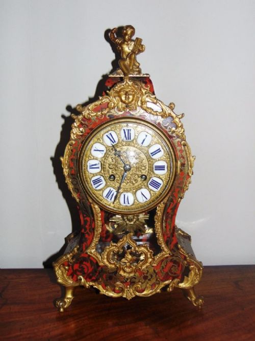 Late 19th Century Boulle Clock Ormolu Mounts