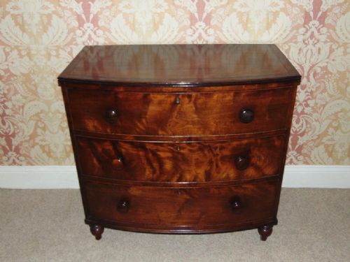 Regency Bowfront Mahogany Chest of Drawers C.1815
