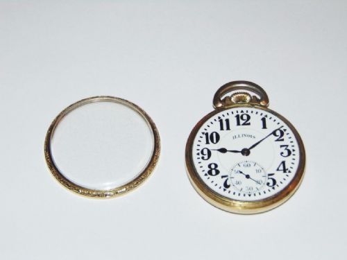 fig 1. Illinois Bunn Special Pocket Watch, 60 Hour Movement, Vintage 1927