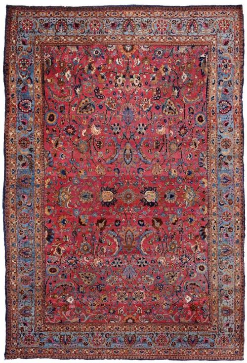 Fine Antique Persian Tabriz Carpet / Rug