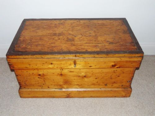 Victorian Pine Blanket Box / Chest