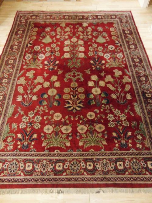 Beautiful Early 20th Century Indian Carpet 16th Century Moghul Design