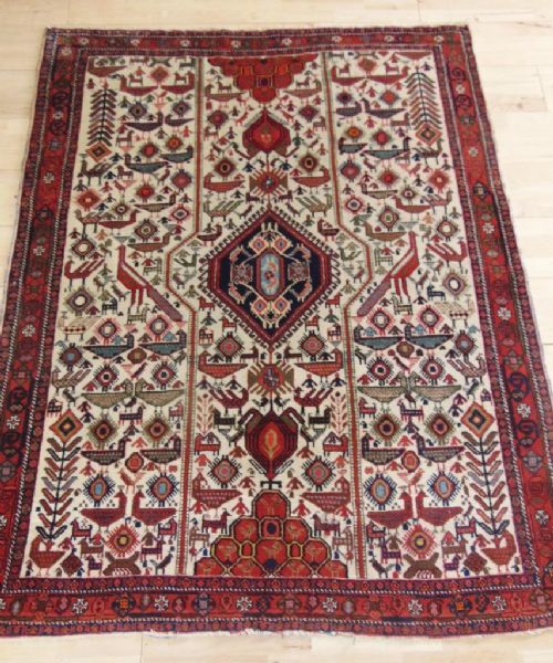 Antique Afshar Rug South West Persia