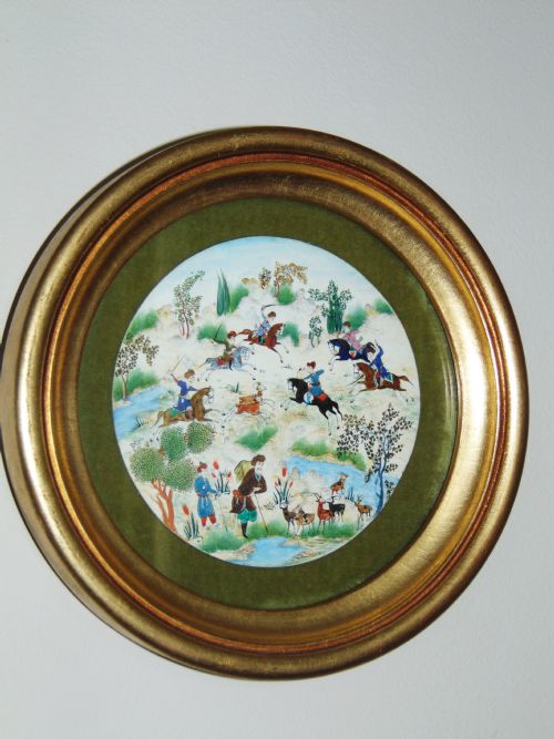 Circular Early 20th Century Indian Painting on Ivory Panel