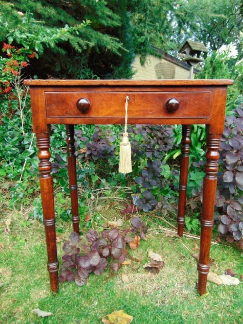 Neat George IV Mahogany Side Table
