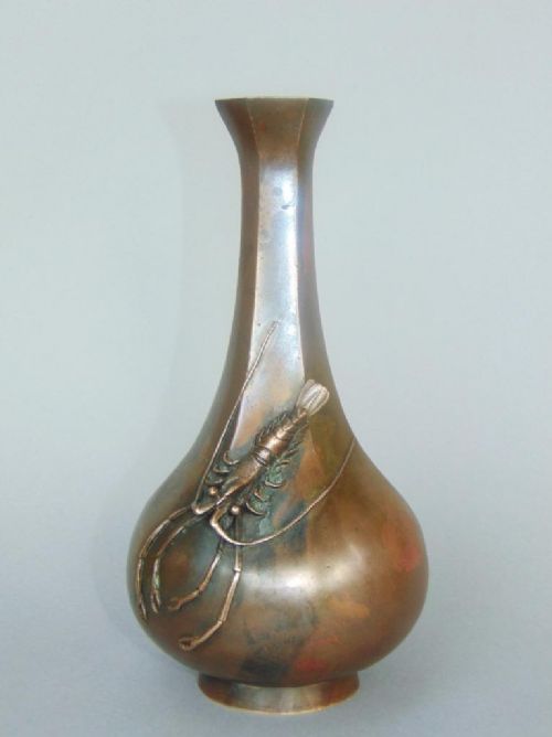 Japanese Meiji Period Bronze Vase