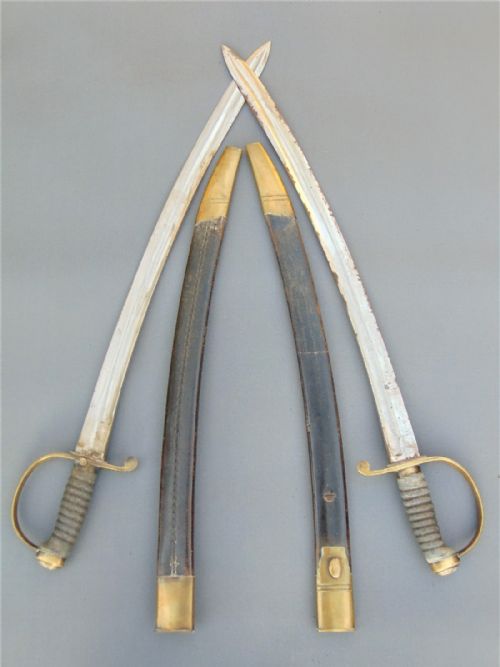 Good Pair of Victorian Police Swords/hangers