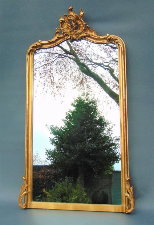 Beautiful Victorian Gilt Overmantle Mirror C.1860
