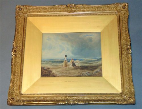 Hay Harvest 19th Century Watercolour Painting