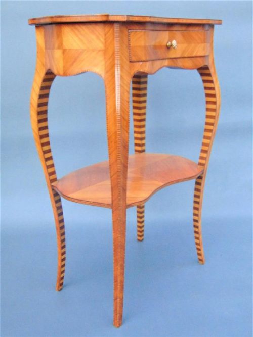 Elegant French Style Tulipwood Inlaid Table 19th Century Gillows