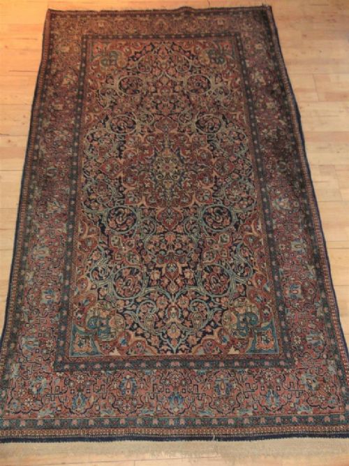 Antique Kashan Rug / Carpet Central Persia