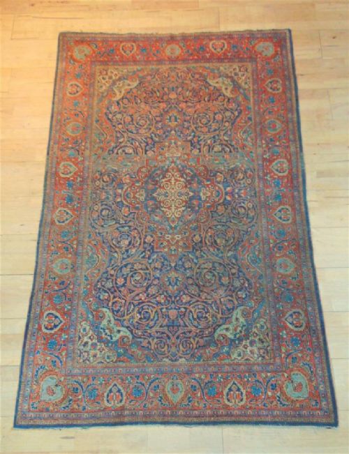 Antique Kashan Rug / Runner / Carpet Central Persia
