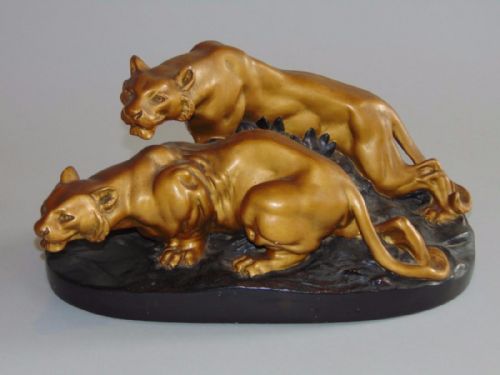 Art Deco Panther Group C.1920
