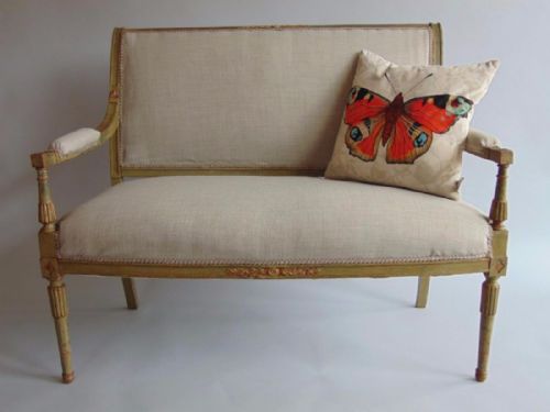 Elegant 19th Century Parcel Gilt French Sofa