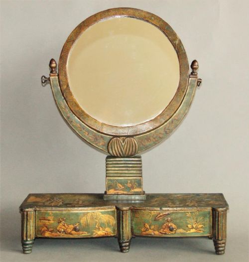 Rare 18th Century Chinoiserie Toilet Mirror