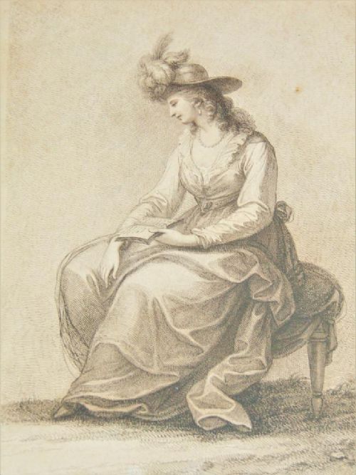 fig 1. Regency Engraving Bartolozzi After Lavinia Countess Spencer of Lady Duncannon