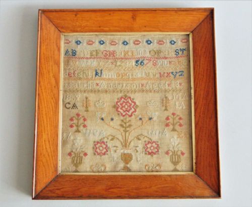 Early 19th Century Sampler Isabella Anderson Aged 13
